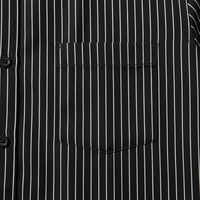 Chemise d'été décontractée noire à col montant pour homme, imprimé numérique élégant, broderie respirante, manches courtes en jersey de coton