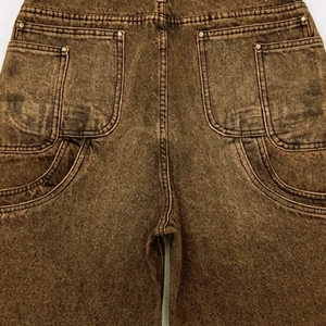 Short en jean cargo Glory Custom Distressed à multiples poches, nouveau look vintage tendance pour unisexe, streetwear et tenue décontractée - Product Image 4