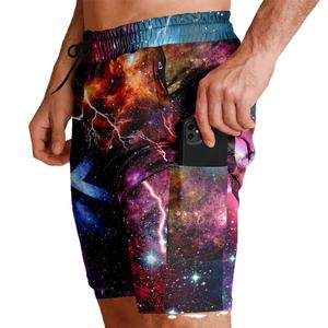 2025 más nuevo Color personalizado impreso Digital impreso 100% poliéster sólido Casual secado rápido buena calidad hombres pantalones cortos - Product Image 1