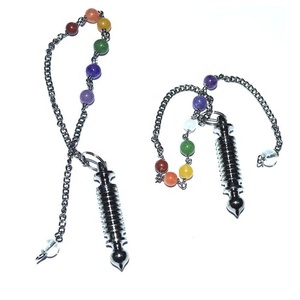 หินกึ่งมีค่าหัตถกรรมElegant Witchอุปกรณ์Roseไม้ยาวกรวยChakra Cabs Chakraโซ่ลูกตุ้ม - Product Image 5