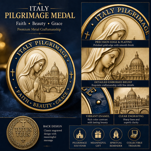 Moneda Conmemorativa de Peregrinación con Impresión UV 3D en Relieve para Eventos Religiosos del Vaticano en Italia - Product Image 2