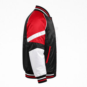 Chaqueta de Invierno de Moda Urbana, Chaqueta Varsity de Satén, Nueva Tendencia de Moda, Chaqueta Varsity de Satén - Product Image 4