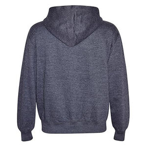 Sweat à capuche classique 100 % coton avec fermeture éclair intégrale, manteau chaud zippé à manches longues, style décontracté pour l'hiver - Product Image 4