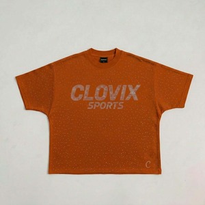 T-shirt sur mesure Clovix Sports, coupe ample et épaisse, impression personnalisée et strass sur toute la surface - Product Image 2