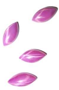 Rubis Étoilé Rose Taille Marquise 8x16 mm 5,5 Carats Créé en Laboratoire Poli Opaque Cabochon avec Effet Étoile à 6 Branches pour la Fabrication de Bijoux - Product Image 5