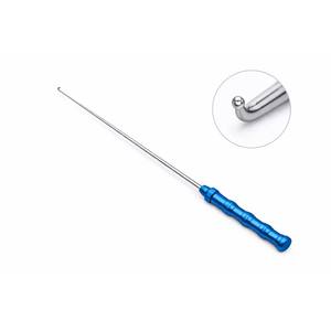 Crochets professionnels pour nerfs et vaisseaux, manche rond, longueur de travail 25 cm, longueur totale 35 cm, outil chirurgical – ZETOMEDPRO - Product Image 5