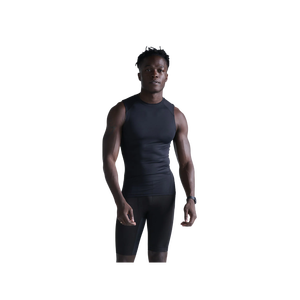 Débardeur pour homme en maille respirante, couleur unie, col rond, en spandex et polyester, vêtements de sport décontractés - Product Image 2