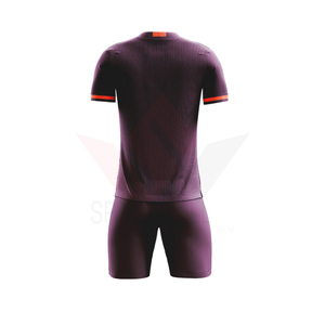 Conjunto de Camiseta de Fútbol para Hombre, Negra, Cuello en V, Manga Corta, Absorbe la Humedad, Antibacteriana, Protección UV, Todas las Temporadas, Corte Regular - Product Image 4