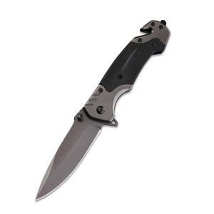 Cuchillo Plegable Táctico Titan Edge con Mango de Acero Inoxidable y Hoja de Punta Caída Afilada como una Navaja para Uso Diario al Aire Libre y Bricolaje - Product Image 1