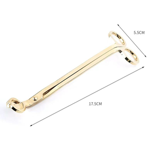 Ensemble de 3 outils de coupe de mèches en acier inoxydable, couleur or rose, durables, modernes et créatifs, pour accessoires de bougies parfumées - Product Image 6