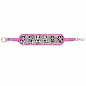 Pulsera de Plata de Ley 925 Hecha a Mano de Alta Gama con Tanzanita Natural y Diamantes, Joyería para Mujer, Regalo para Bodas y Fiestas - Product Image 1