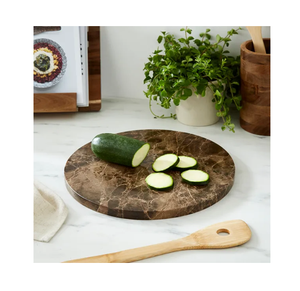 Tabla de Cortar de Mármol Natural, Forma Cuadrada, 1.5 cm de Grosor, Calidad Premium, Apta para Lavavajillas, Tabla para Servir Desayuno - Product Image 4