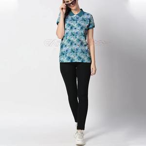 Camiseta polo transpirable para mujer, elegante camiseta polo de oficina para mujer, top polo informal elegante para mujer - Product Image 4