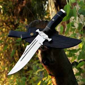 Couteau de chasse à lame fixe artisanal en acier au carbone de haute qualité, le plus vendu, idéal pour l'industrie, personnalisable OEM - Product Image 1