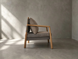 Sillón de Jardín de Mimbre para Exteriores, Silla de Patio con Cojines, Asiento Acolchado para Terraza - Product Image 4