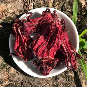 Hibiscus séché, fleur botanique naturelle du Vietnam, ingrédient pour le thé d'hibiscus en feuilles, pour les cafés et l'usage en boisson. - Product Image 3