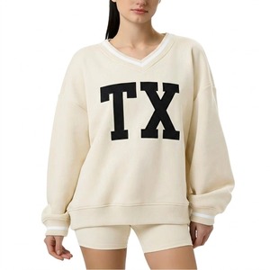 Sweat-shirt à capuche décontracté pour femme en coton 100% fibre de bambou, léger, effet délavé, pour l'été - Product Image 1