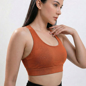 Sujetador deportivo para mujer con almohadillas extraíbles, diseño cruzado, de alto soporte, tipo top corto, para correr, fitness y yoga - Product Image 3