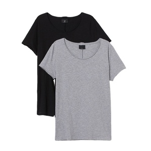 เสื้อยืด OEM พิมพ์ลายโลโก้ตามสั่ง ผ้าฝ้าย 100% เสื้อยืดผู้ชาย เสื้อยืดเปล่า เสื้อยืดแขนสั้นสำหรับฤดูร้อน - Product Image 1