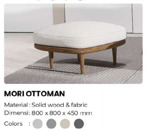 Modern Tufted Ottoman Accent Chair Wooden Base <b>Floor</b> Seat for Living Room Bedroom Hotel - Product Image 3