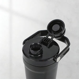 600ml Stainless Steel Minimalist Vacuum Insulated Tumbler with Handle and Lid <b>for</b> Gym Sport & <b>Hot</b>/Cold <b>Drinks</b> - Product Image 4