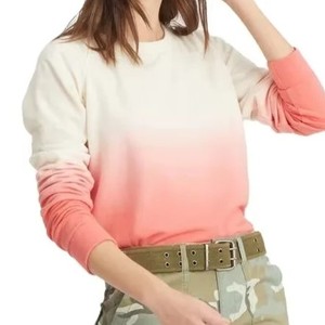 Sudadera de Cuello Redondo con Degradado de Color para Mujer, Manga Larga, Tejido de Algodón, Estilo Casual Otoñal - Product Image 1