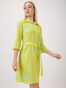 เดรสยาวทรงเอสำหรับผู้หญิง ลายดอกไม้ ผ้าฝ้าย 100% แฟชั่นฤดูร้อนทันสมัย คอวี แขนบาน ขายส่ง เป็นมิตรกับสิ่งแวดล้อม เหมาะสำหรับงานปาร์ตี้ - Product Image 2