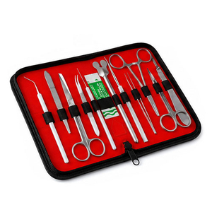 <b>12</b>-Piece Stainless Steel Dental Surgical Instrument Set with CE Certification Class I Manual Tools Red Case - Product Image 6