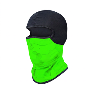 Pasamontañas Verde Unisex para Exteriores, 100% Poliéster, Ajustable, Transpirable e Impermeable, Diseño Digital - Product Image 1