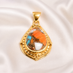 Pendentif Goutte d'Eau en Turquoise Naturelle, Argent Sterling 925, Fait Main, Style Bohème, Bijou Fantaisie en Pierre Précieuse, Cadeau pour Femme, Unisexe, Elle - Product Image 2