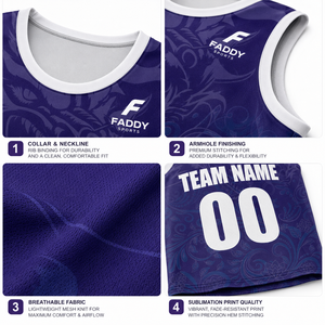 Maillots de basket-ball personnalisés par sublimation, ensemble complet pour hommes et jeunes, uniformes d'entraînement en maille respirante, vêtements d'équipe personnalisés - Product Image 4