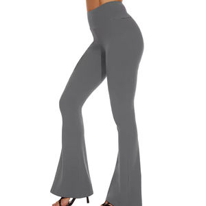 Pantalones Ajustados de Moda Urbana para Mujer, Cintura Media, Pierna Ancha, Casuales, para Oficina, Negocios, Viajes, Uso Diario en Invierno - Product Image 1