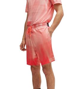 Pantalones cortos informales transpirables sólidos de malla con estampado floral logotipo personalizado ropa deportiva de secado rápido para hombre - Product Image 6