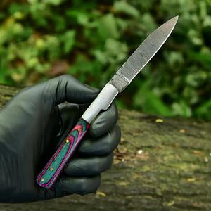 มีดพับคลาสสิก ด้ามไม้ พร้อมใบมีดเหล็กขัดเงา สำหรับใช้งานตัดในชีวิตประจำวัน - Product Image 5