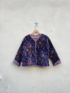 Handmade Velvet Suzani Kimono Jacket Eye Embroidery | Autumn/Winter Eco-Friendly Breathable Anti-Wrinkle Quick-Dry Cotton - Product Image 3