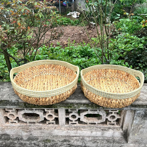 Cesta de Almacenamiento de Jacinto de Agua 100% Hecha a Mano, Cesta de Lavandería Plegable Colorida y Sostenible, Venta al por Mayor Barata en Vietnam - Product Image 4