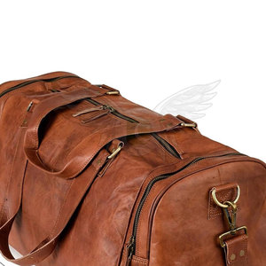 Bolsa de Viaje de Cuero para Fitness, Viajes y Uso Diario, Bolsa de Viaje Resistente con Costuras Fuertes y de Alta Calidad - Product Image 5