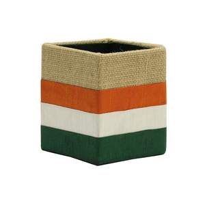 Handcrafted Jute Pen Holder <b>Desk</b> Organizer for Office and <b>Study</b> Table - Product Image 3
