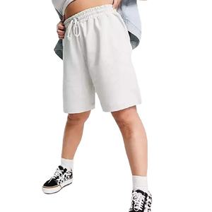 Classic Oversize Gym Wear <b>Sweat</b> <b>Shorts</b> Cotton Anti-pilling Durable Fabric Casual <b>Women</b> <b>Shorts</b> - Product Image 1