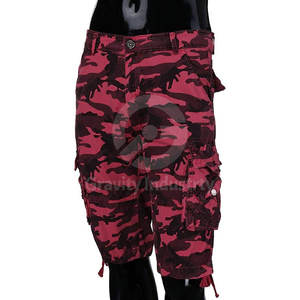 Pantalones cortos cargo de algodón con logo personalizado para hombre, talla adulta, fabricados en Pakistán, pantalones cortos cargo para hombre - Product Image 2