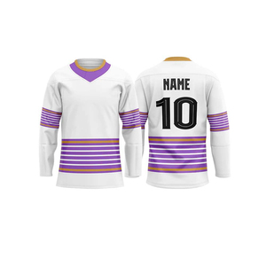 Maillot de hockey sur glace pour homme, coupe classique, avec logo brodé et impression, nom d'équipe personnalisé, à prix compétitif pour les jeunes - Product Image 4