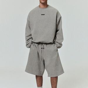 Conjunto de Sudadera con Capucha y Pantalones Cortos de Algodón 100% Pesado, Unisex, Personalizable, al por Mayor - Product Image 1