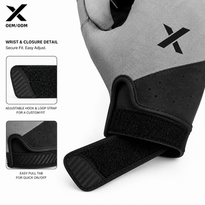 ถุงมือปั่นจักรยาน X Safety Ride สีเทา-ดำ ระบายอากาศได้ดี ถักทออย่างประณีต สำหรับฤดูร้อน ดีไซน์สำหรับผู้ใหญ่ ผลิตจากไมโครไฟเบอร์ รองรับการสัมผัสหน้าจอ - Product Image 5