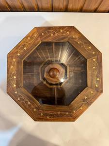 Caja de Especias de Madera Natural Premium Hecha a Mano, Moderna y de Lujo, con Compartimentos Separados, Tapa y Embalaje de Cartón para Uso Doméstico - Product Image 3