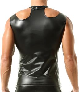 เสื้อกล้ามหนังเทียมปักโลโก้สำหรับผู้ชาย เสื้อกล้ามผ้าฝ้ายหนา 180 กรัม สไตล์ลำลองสำหรับฤดูร้อน - Product Image 2