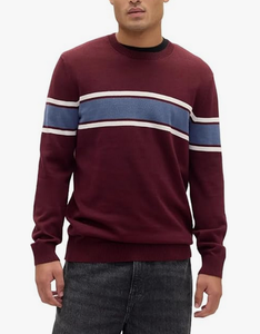 Custom Logo 12 GG High Quality Jacquard Knitwear Pullover Men's Striped Sweater Essentials Long-Sleeve Crewneck 100% Cotton - Product Image 5