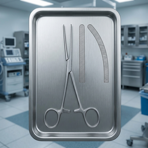 Pinces intestinales Baby-Doyen droites en acier inoxydable, instrument chirurgical certifié CE, usage en chirurgie générale - Product Image 2