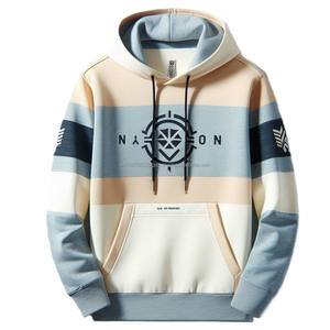 เสื้อฮู้ดสวมหัวผ้าฝ้าย100% XS-XL สำหรับฤดูหนาวผ้าฟลีซถักย้อมสี - Product Image 2