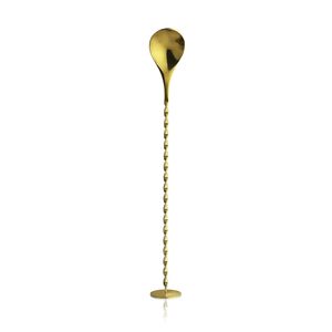 Ensemble de cuillères, passoires, doseurs et shakers en acier inoxydable plaqué or, de qualité supérieure et au design moderne, avec logo personnalisé, pour bars et barmans, à prix abordable - Product Image 3