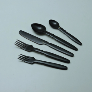 ชุดช้อนส้อมฮอร์นรูปร่างแบบมีคุณภาพชุดช้อนส้อมฮอร์นธรรมชาติ - Product Image 1